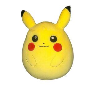 Pokémon Kellytoy Squishmallow Pikachu 10" Yellow Plush Stuffed Animal Toy